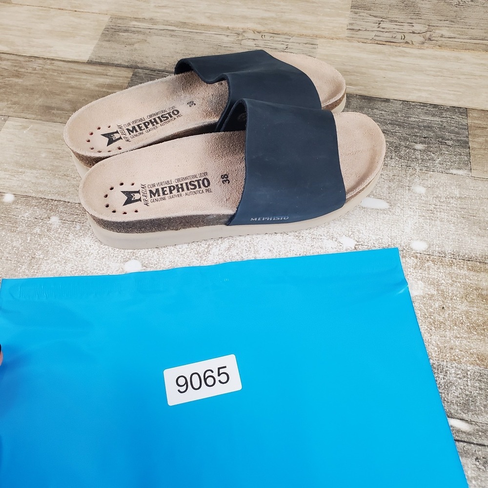 Mephisto Navy Blue Slide Sandals - Picture 10 of 10